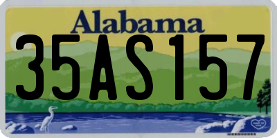AL license plate 35AS157