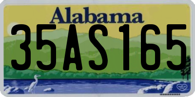 AL license plate 35AS165
