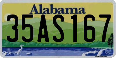 AL license plate 35AS167