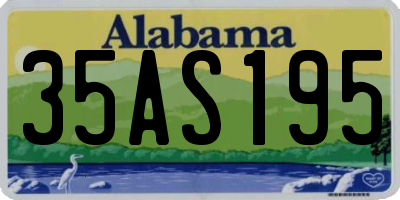 AL license plate 35AS195