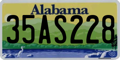 AL license plate 35AS228