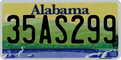 AL license plate 35AS299