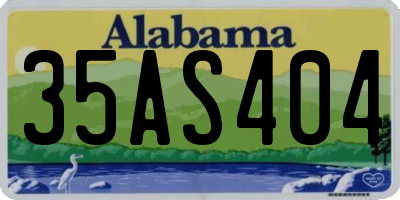 AL license plate 35AS404