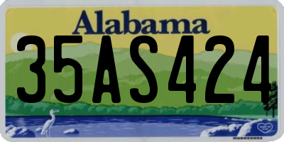 AL license plate 35AS424