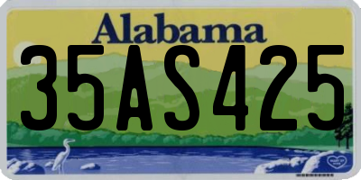 AL license plate 35AS425