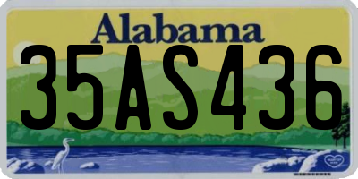 AL license plate 35AS436