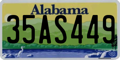 AL license plate 35AS449