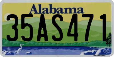AL license plate 35AS471