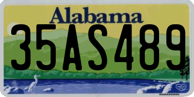 AL license plate 35AS489