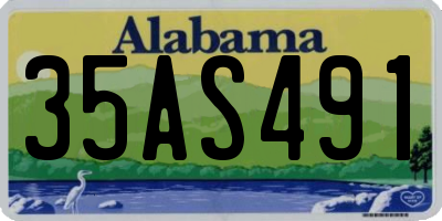 AL license plate 35AS491