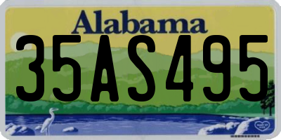 AL license plate 35AS495