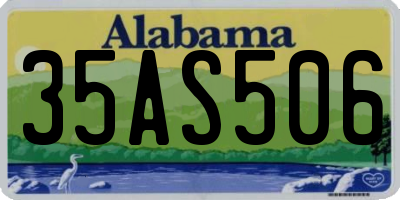 AL license plate 35AS506