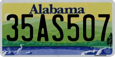 AL license plate 35AS507