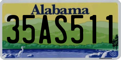 AL license plate 35AS511