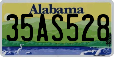 AL license plate 35AS528