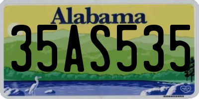 AL license plate 35AS535