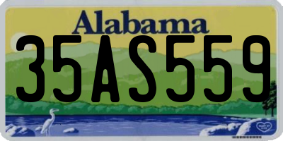 AL license plate 35AS559