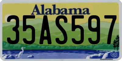 AL license plate 35AS597