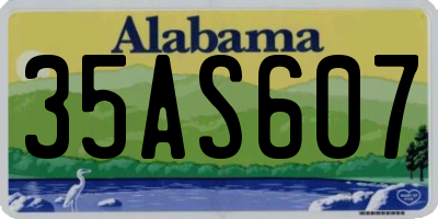 AL license plate 35AS607