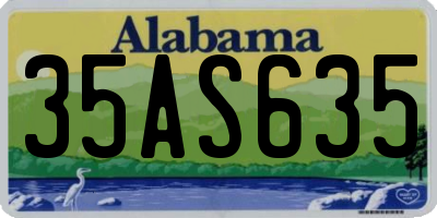AL license plate 35AS635