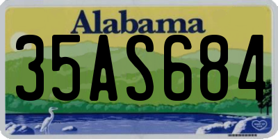 AL license plate 35AS684