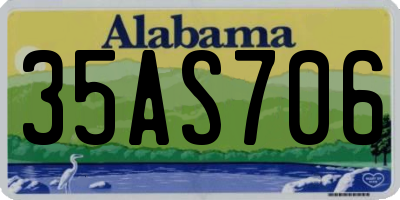 AL license plate 35AS706