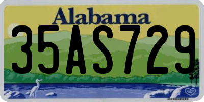 AL license plate 35AS729