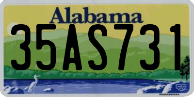 AL license plate 35AS731