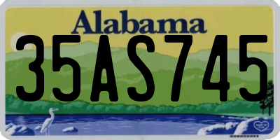 AL license plate 35AS745