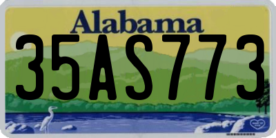 AL license plate 35AS773