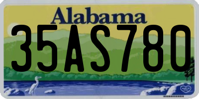 AL license plate 35AS780