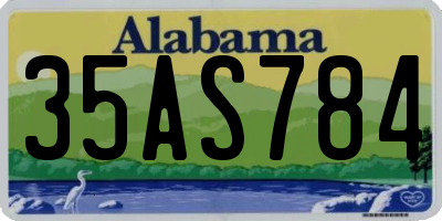 AL license plate 35AS784