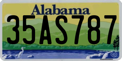 AL license plate 35AS787