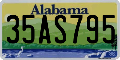 AL license plate 35AS795
