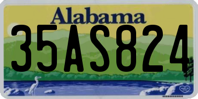 AL license plate 35AS824