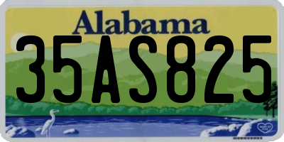AL license plate 35AS825