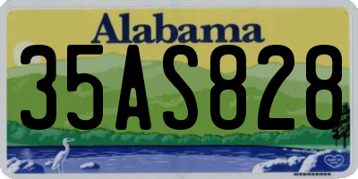 AL license plate 35AS828