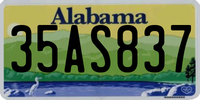 AL license plate 35AS837