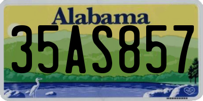 AL license plate 35AS857