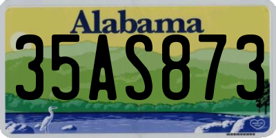AL license plate 35AS873