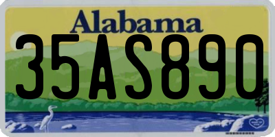 AL license plate 35AS890