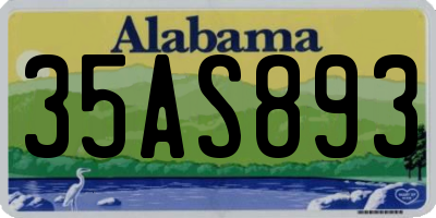 AL license plate 35AS893