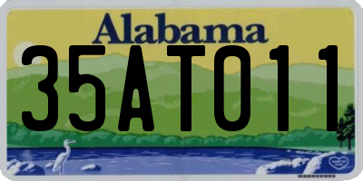 AL license plate 35AT011