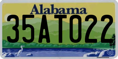 AL license plate 35AT022