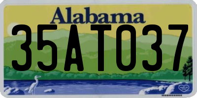 AL license plate 35AT037