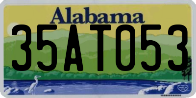 AL license plate 35AT053