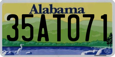 AL license plate 35AT071