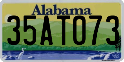 AL license plate 35AT073
