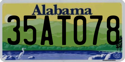 AL license plate 35AT078
