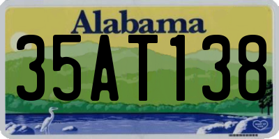 AL license plate 35AT138